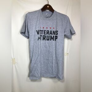 Veterans for Trump White Shirt, Size Small
